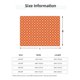 thumbnail image 5 of Fotbe Orange And White Polka Dot Manta de Franela con Estampado, Manta Ultrasuave para Cama, Sofá, Auto, Hipoalergénica y Antibolitas-50"x40", 5 of 6