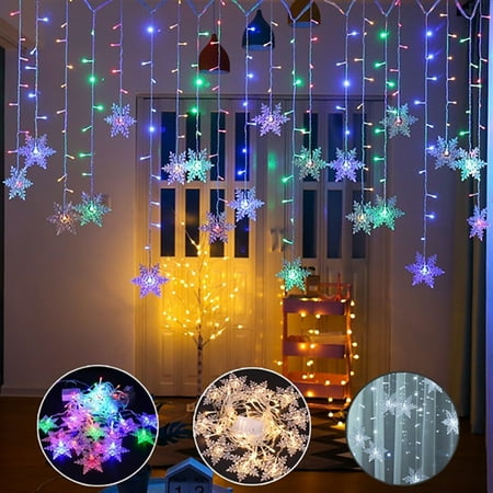 Christmas Snowflake String Lights, 10/20/30/40 USB Led Fairy Lights Waterproof for Xmas Garden Patio Bedroom Party Decor Indoor Outdoor Celebration (Best Cheap Party Lights)