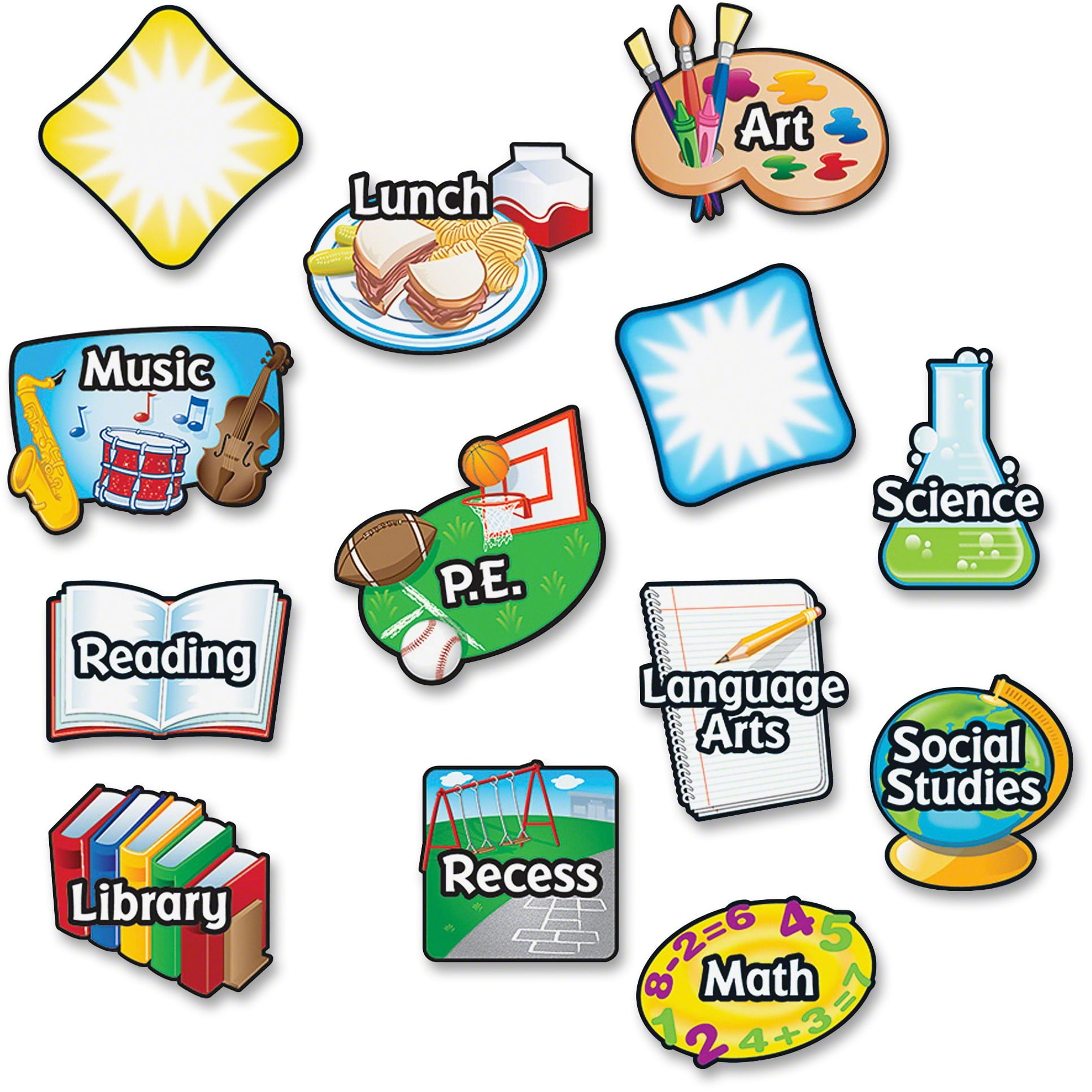 Learning Resources Subject Labels, Assorted, 13 / Set