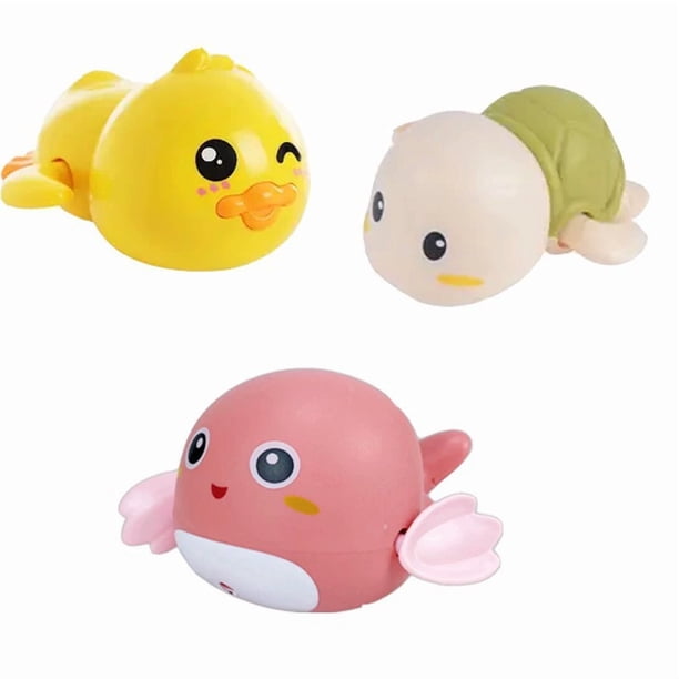 Baby bath water toy -3 Pack Cute Animal Clockwork Bathtub Swimming Pool Toy,Baby Bath Toys for Toddlers 1-3, Boys & Girls Water Bath Toy Set