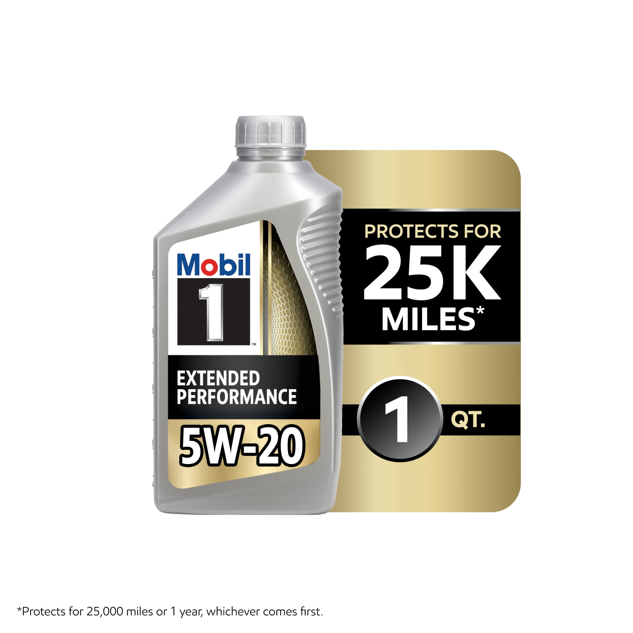 (2 pack) Mobil 1 Extended Performance Full Synthetic Motor Oil 5W-20, 1 Quart