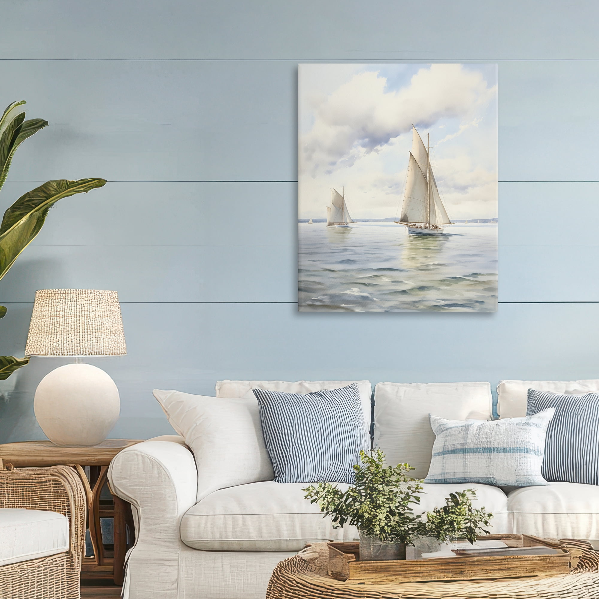 Stupell Industries Sailing Toward a Tranquil Horizon Canvas Wall Art, design by LSR Design Studio