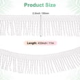 thumbnail image 3 of Uxcell 1 Count Curtain Fringes Fringe Trim for Sofa Clothes White 12 Yards, 3 of 6