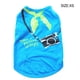thumbnail image 5 of Greeniant Ropa para cachorros, chaleco de algodón flexible para perros, estampado de estilo Simple, sudadera de verano para cachorros pequeños, camisetas Ropa para mascotas Cielo azul XS Greeniant PT003724-01B, 5 of 6