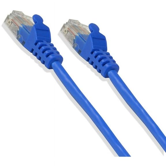 CAT5E Blue Ethernet Network 5 Feet 24 Gauge Patch Cable RJ45 LAN Wire (2/pack)
