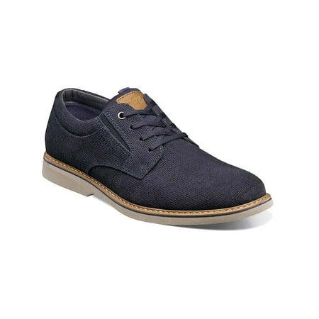 

Nunn Bush Otto Plain Toe Oxford Walking Shoes Suede Lightweight Navy 84962-410