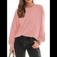 thumbnail image 1 of Camisas de Larga para Mujer, Blusas de Encaje, Ropa Informal de Negocios, Moda de Otoño, Blusas Tejidas Y2k Rosa S, 1 of 8
