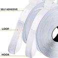 thumbnail image 4 of 5 Meters/Pairs Self-adhesive Hook and Loop With Adhesive Tape Nylon Magic Tape Adhesive Fabric Tape for sewing 20/25/30/50mm White 3Meters 30mm Wide, 4 of 6
