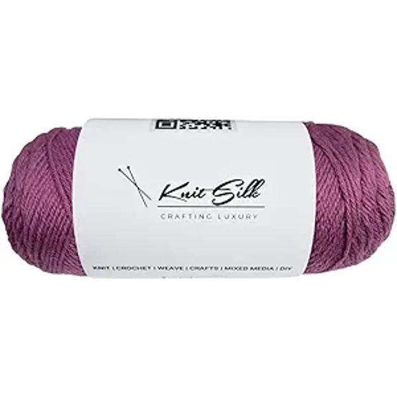 Knnitsilk 100% Merino Wool Yarn-Purple| 200+ Yards| 100gx5 Count |500 Grams |Friendly Handcrafted Material for Knitting, Crochet, and & Weaving