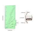 thumbnail image 4 of Seam Allowance Ruler and 2 Magnetic Seam Guide for Sewing Machine 1/8” to 2” Straight, 4 of 8