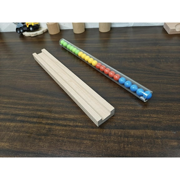 Marble run track Plain Line wood track toy for kids, wooden gift for kids toy, montessory toy birthday gift christmas gift pack pack of 1