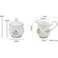 thumbnail image 2 of Ceramic Sugar and Creamer Set, Coffee Serving Set, Cream Pitcher, Sugar Bowl, 2 of 8