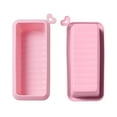 thumbnail image 3 of Huayishang Silicone Molds Silicone Cake Mold Rectangular Toast Tool Box Oven Home Baking Tray Bread Baking Mold Pink, Kitchen Essentials Clearance Sale Pink, 3 of 9