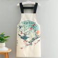 thumbnail image 1 of Tablier en Toile de Lin : Tablier de Cuisine Résistant à l'Huile et à l'Usure - Style Chinois, 1 of 2