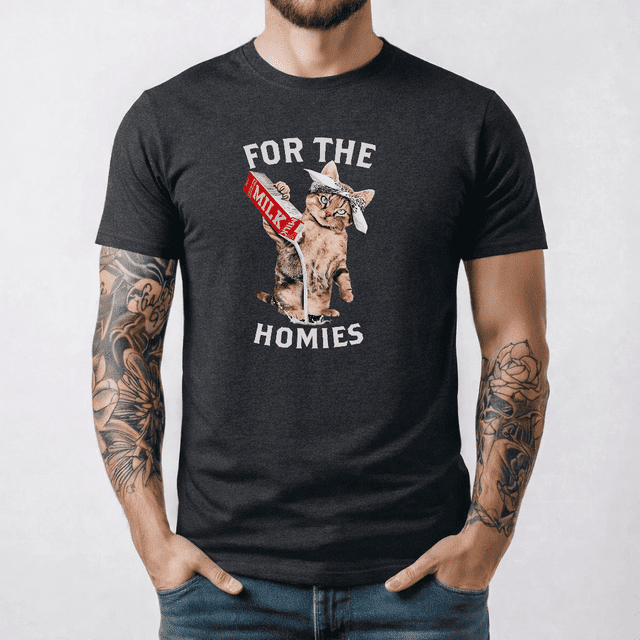 Milk Cat For Funny The Homies T-Shirt