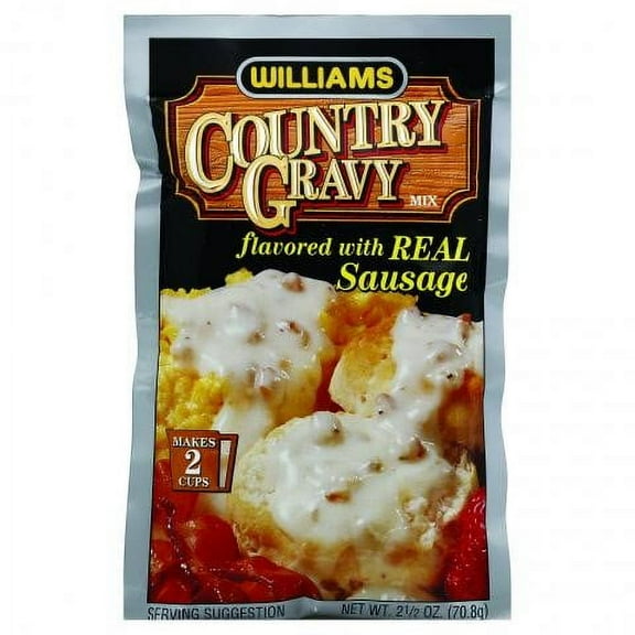 (12 Pack)Williams Country Gravy - Real Sausage, 2.5 oz.