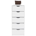 thumbnail image 5 of CoSoTower Dresser Kamran, Five Drawer Narrows, White Finish, 5 of 7