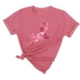 thumbnail image 2 of Leesechin Cancer Shirts Women Pink Ribbon Graphic Tee Cure Breast Cancer Awareness Tshirt Inspirational Short Sleeve Tops Pink, 2 of 5