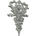 thumbnail image 2 of Ekena Millwork 10 5/8"W x 12 5/8"H x 3/4"P Large Flower and Wreath Drop Onlay, 2 of 6