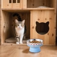 thumbnail image 3 of Elevated Cat Slow Feeder Bowl Tilt Raised Dish for Improved Eating Posture and Digestion with Non- Base Design, 3 of 3