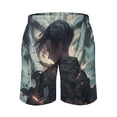 thumbnail image 3 of Attack On Titan Men's Swim Trunks Board Shorts Drawstring Elastic Waist Quick Dry Swimsuits Beach Shorts with Pockets 3XL, 3 of 8