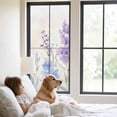 thumbnail image 3 of Lavender Spring Window Privacy Film, Farmhouse Pastoral Pastel Flowers Static Cling UV Sun Blocking Tint Film Heat Control Windows Films for Bedroom Bathroom, Window Stickers 23.6"x59", 3 of 8