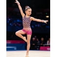 thumbnail image 4 of Aideaone 2 Pack Gymnastic Leotards for Girls Sparkly Kids Dance Unitards for Tumbling Ballet Dance Performance 4-8 Years, 4 of 8