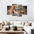 thumbnail image 3 of Elephant Stock Legal Judge Symbols Wall Art - Horizontal Multi Panel Canvas - Living Room Wall Decor - Profession Multi Panel - Gray And Brown Decor - 75" x 48", 3 of 8
