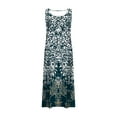 thumbnail image 5 of Casual Dresses for Women Elegant Casual Vintage Printed Long Dress with Wide Pockets Loose Sleeveless Round Neck Maxi Dresses Beach Tank Dress Plus Size Summer Ladies T Shirt Dresses, 5 of 5
