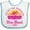 White and Blue, variant on Inktastic Summer Enjoy the Sunshine Vero Beach Florida in Pink Boys or Girls Baby Bib