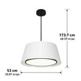 thumbnail image 3 of Artika Cappa Suspension LED Intégrée 3CCT Noir et Blanc, 3 of 8