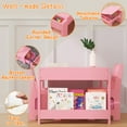 thumbnail image 5 of Kids Table and Chair Set - 4 in 1 Wooden Activity Table & 2 Chairs, Storage Drawer, Detachable Tabletop, for Drawing, Reading, Crafts, Art, Homework, 5 of 8