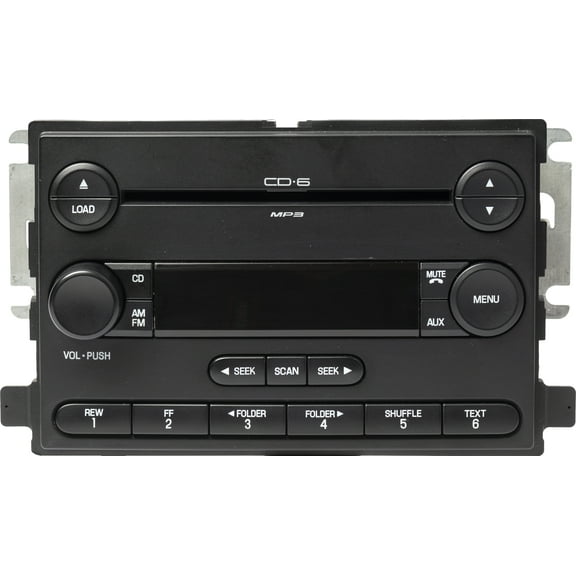 Restored 2006-2007 Ford Freestar AM FM Radio 6-Disc CD MP3 Player Model ID 6F2T-18C815-HA (Refurbished)