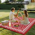 thumbnail image 4 of Valentine's Day Outdoor Rug for Patio/Deck/Porch, Non-Slip Large Area Rug 5 x 7 Ft, Red Love Retro Country Abstract Art Indoor Outdoor Rugs Washable Area Rugs, Reversible Camping Rug Carpet Runner, 4 of 8
