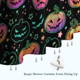 thumbnail image 6 of Colorful Halloween Pumpkins Shower Curtain 36"x72" ,Bathroom Decorative Shower Curtains Set with 12 Hooks,Modern Waterproof Washable Shower Curtain, 6 of 6