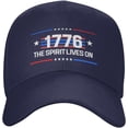 thumbnail image 2 of 1776 The Spirit Lives On Hats Patriotic Baseball Cap, 2 of 7