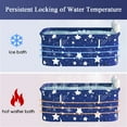 Free Shipping! ANJORALA 47in Folding Bathtub, Portable Bath Tub for 2