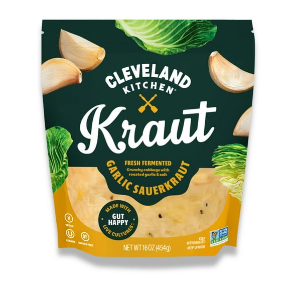 Cleveland Kitchen Roasted Garlic Kraut, 16 oz