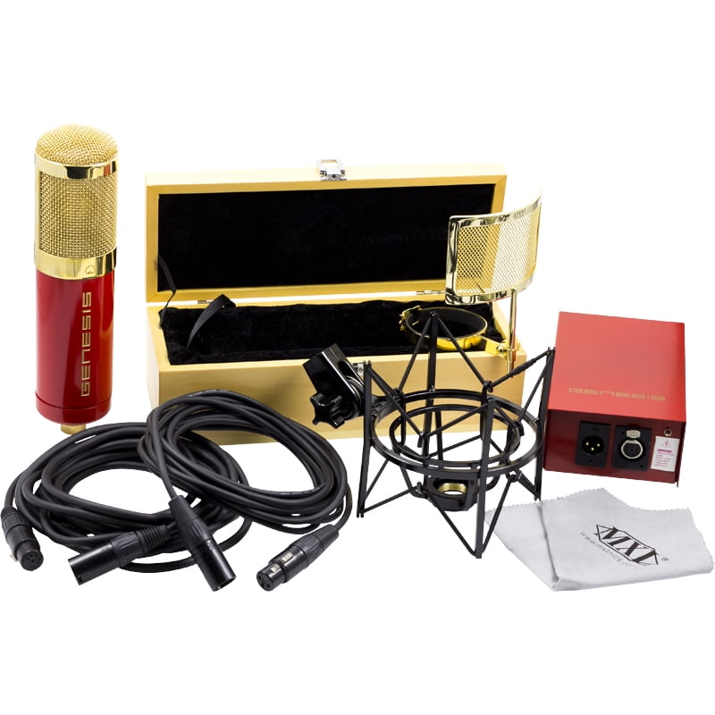 Pop Filter MXL GENESIS FET Studio Condenser Microphone with Isolation Shockmount and Wooden Box Pop Filter MXL GENESIS FET Studio Condenser Microphone with Isolation Shockmount and Wooden Box