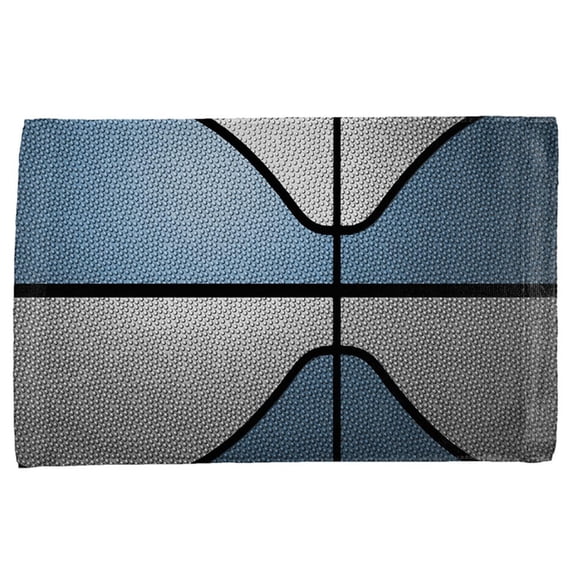 Championship Basketball Light Blue & White All Over Sport Towel