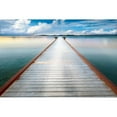 thumbnail image 3 of Delimont, Danita 24x17 Black Modern Framed Museum Art Print Titled - Long View Pier, 3 of 5