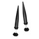 thumbnail image 1 of Pendientes Sunnimix Punk Acero Inoxidable Negro Mujer, 1 of 8