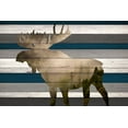 thumbnail image 2 of Allen, Kimberly 32x23 Black Ornate Wood Framed with Double Matting Museum Art Print Titled - Moose Mountain Range, 2 of 4