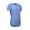 Carolina Blue, variant on Victorious Men's Hipster Long Length Curved Hem T Shirt, Up To 5X