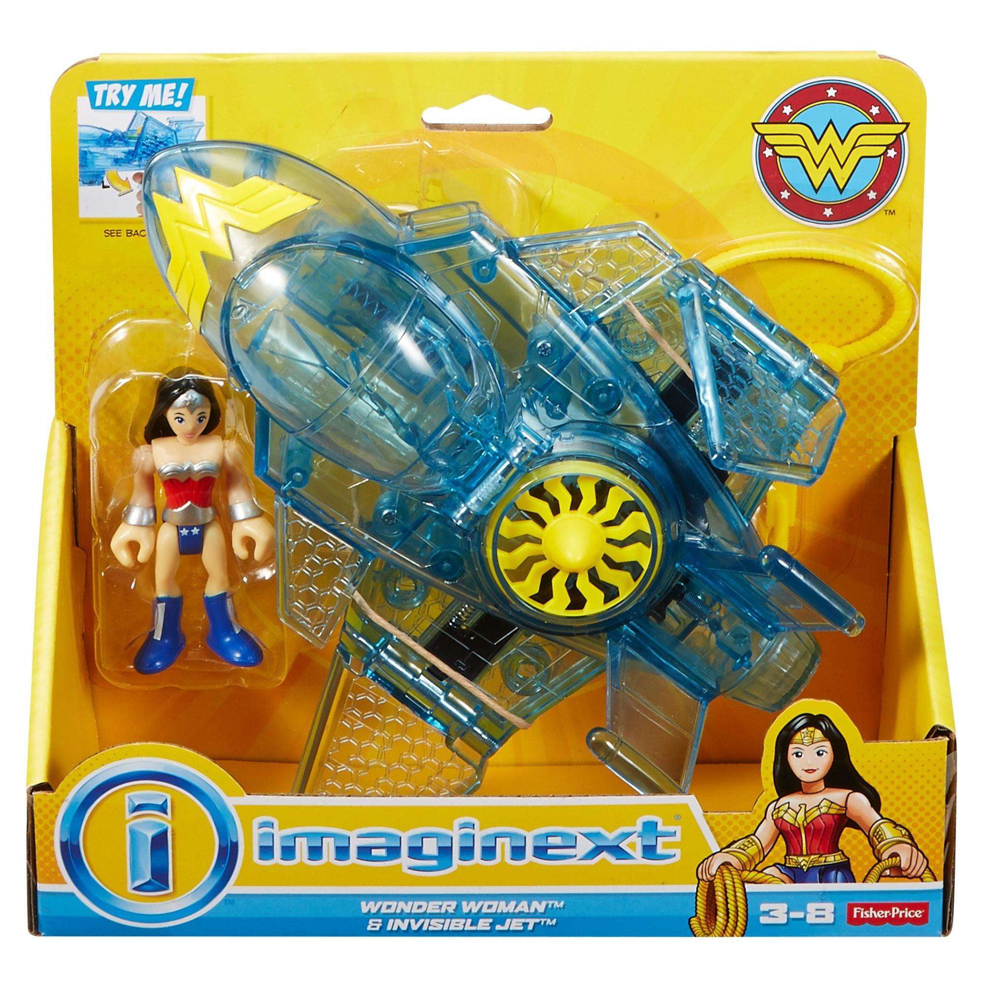 Fisher-Price DC Super Friends Imaginext Wonder Woman & Invisible Jet Action 