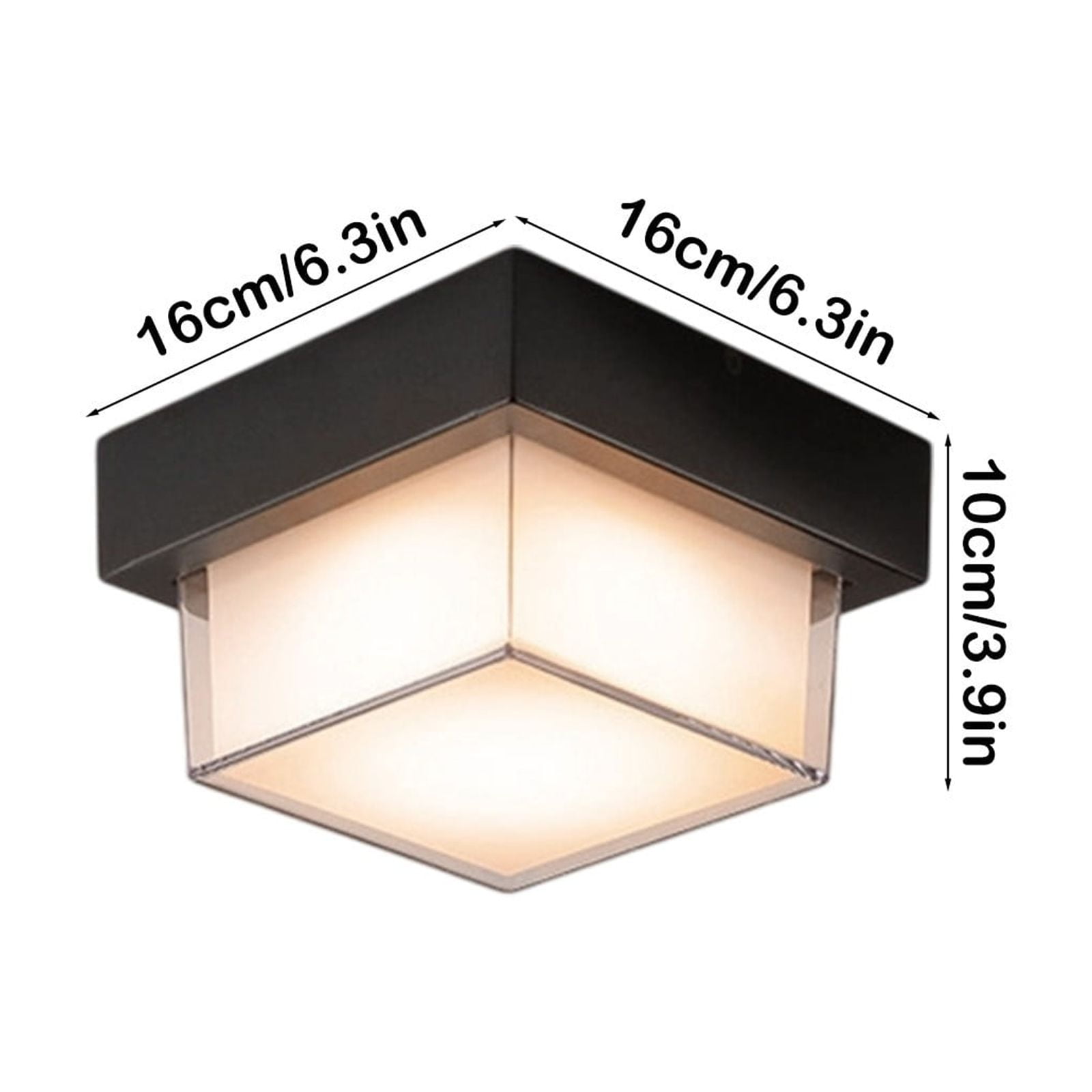 Qholemyo Outdoor Waterproof Ceiling Light Easy Modern Terrace Entrance Hallway Courtyard Balcony Wall Light Light Fixtures Ceiling Mount Ceiling Light Fixture