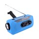 thumbnail image 2 of Radio de emergencia con manivela y batería externa de 2000 mAh, radio AM/FM/WB NOAA con alarma, linterna potente y batería externa para celular., 2 of 7