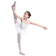 thumbnail image 3 of iEFiEL Girls Lovely Bowties Spaghetti Straps Ballet Dance Gymnastics Leotard Tutu Dress, 3 of 7