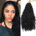 thumbnail image 4 of KIHOUT 24 Inch Soft Handmade Double Ended Dreadlock Extensions Natural Synthetic Dreadlock Extensions 10 Strands Bohemian Style Crochet Hair for Black Women (10 Strands/Pack, 350), 4 of 4