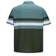 thumbnail image 5 of pstuiky camisetas de hombre, Blusa informal de manga corta con cuello vuelto y botones con costuras a rayas para hombre camisas casuales para hombre m, 5 of 5
